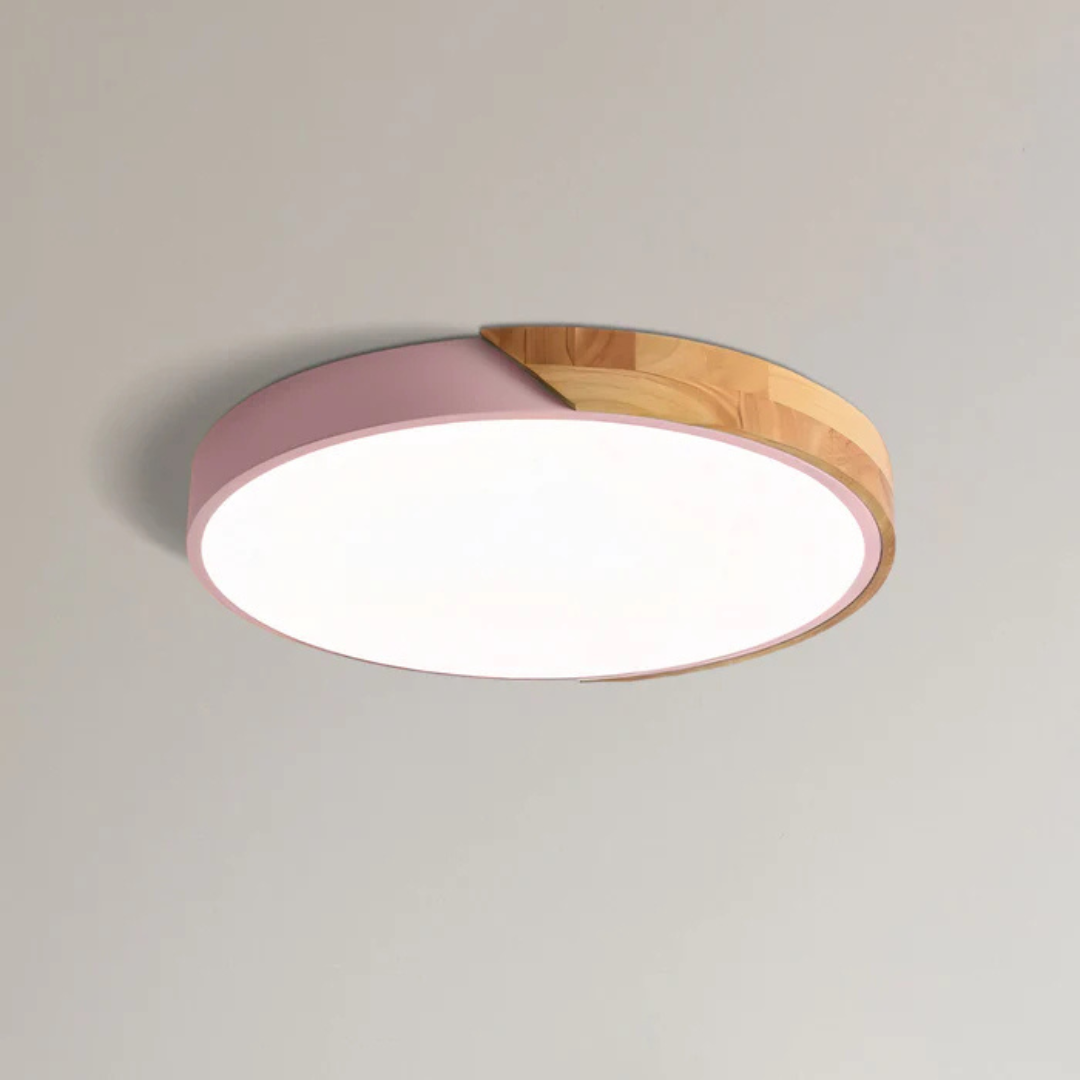 Plafonnier Nordik – Éclairage LED Scandinave en Bois