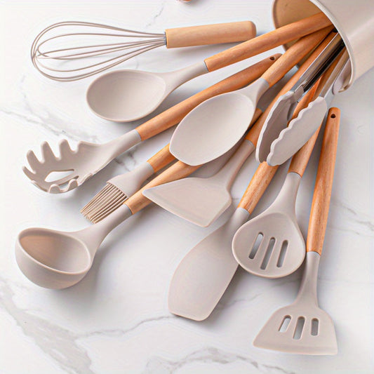L'Atelier Silicone – Ensemble de Cuisine 12 Pièces Résistant à la Chaleur