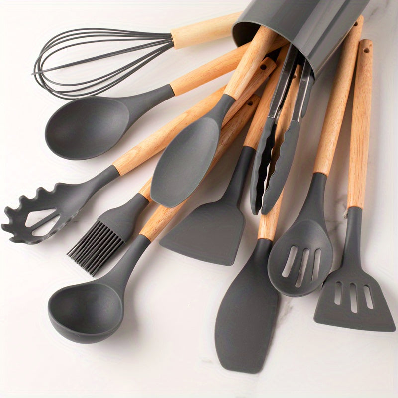 L'Atelier Silicone – Ensemble de Cuisine 12 Pièces Résistant à la Chaleur