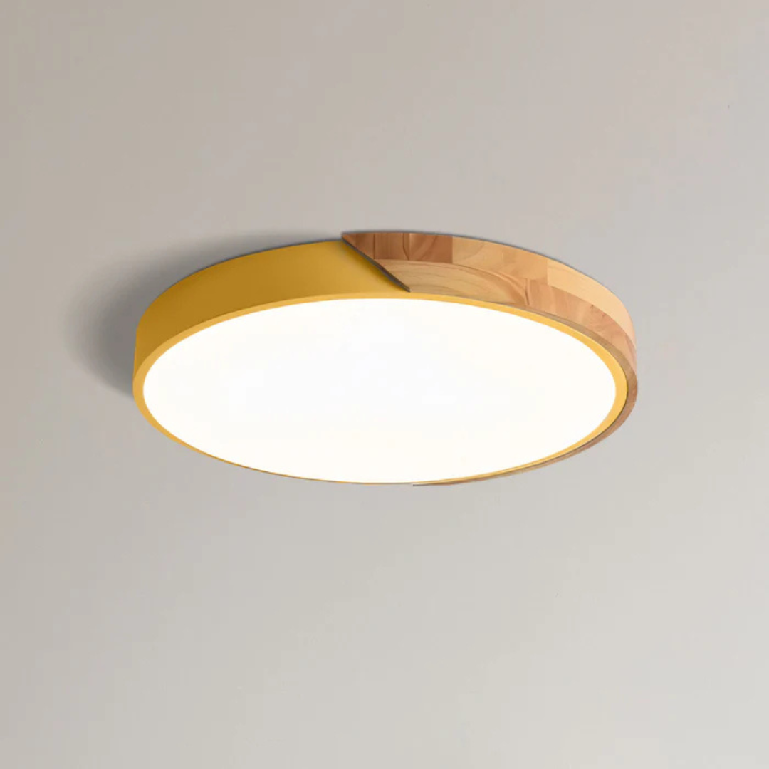 Plafonnier Nordik – Éclairage LED Scandinave en Bois