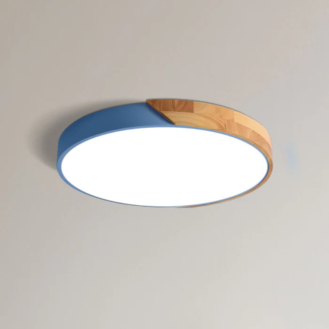 Plafonnier Nordik – Éclairage LED Scandinave en Bois