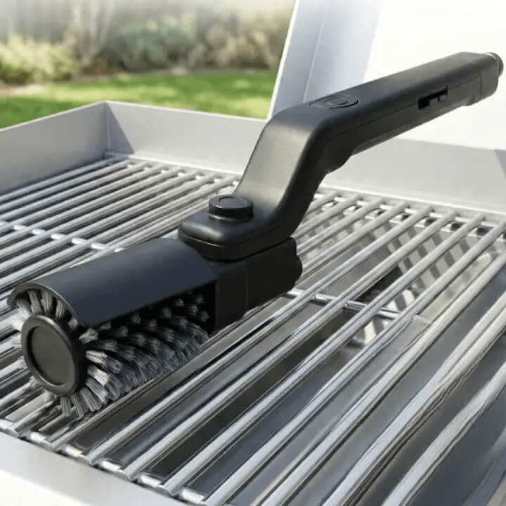 Grill'Éclat – Brosse à Gril Électrique Rotative